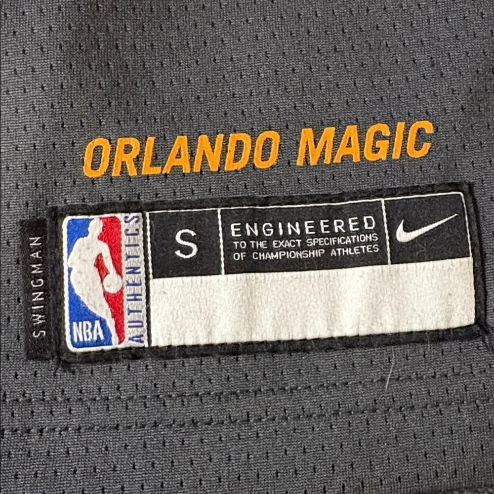 Orlando Magic Nike Charcoal and Orange Boys #5 Bamba Jersey Size S Size 8